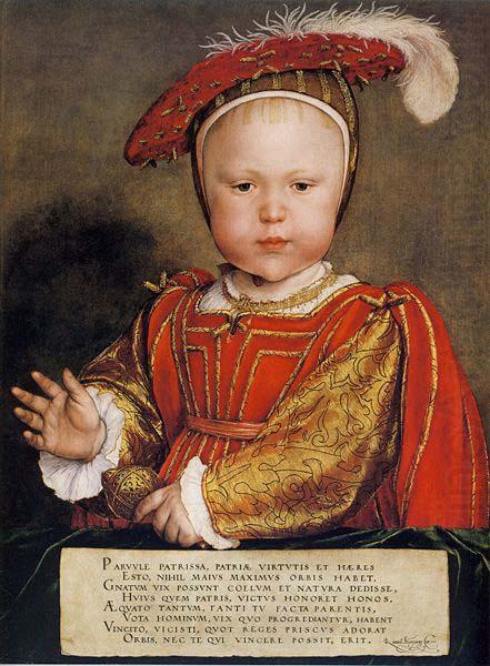 Hans holbein the younger Portrait of Edward VI as a Child china oil painting image